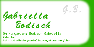 gabriella bodisch business card